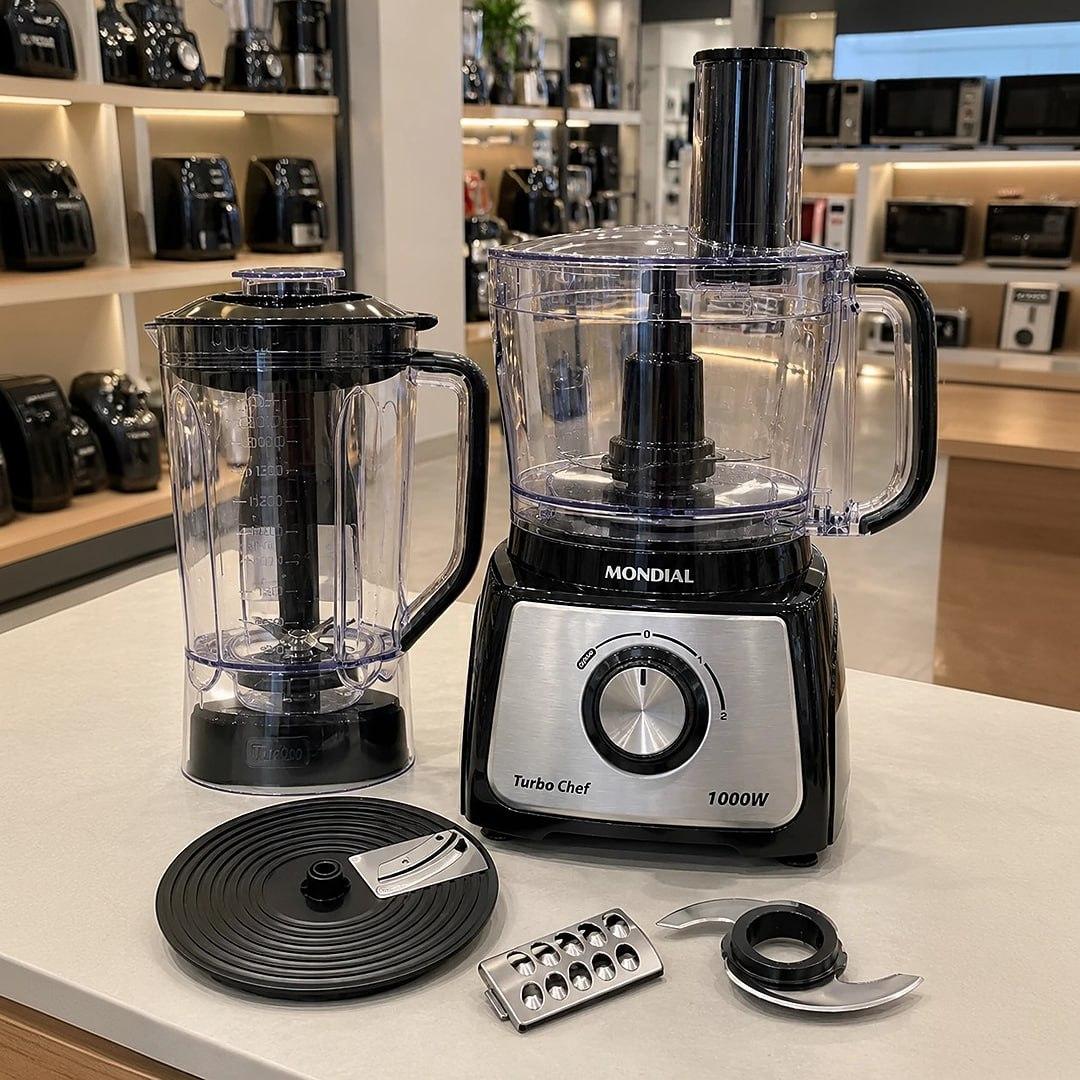 Multiprocessador Turbo Chef 5 em 1 Mondial 1000W MPN-01-B