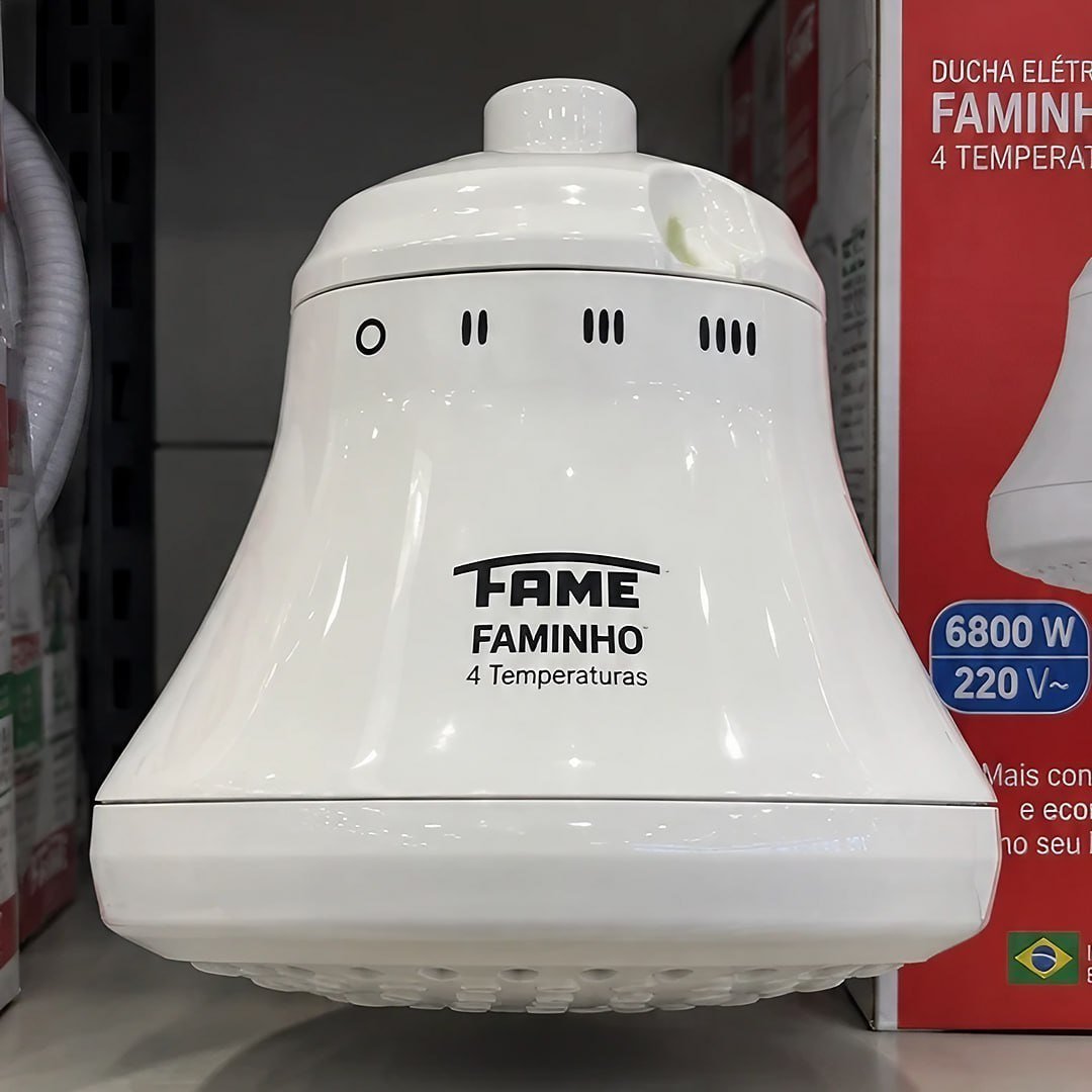 Chuveiro Faminho 4 Temperaturas Sem Cano 6800w Fame 220V