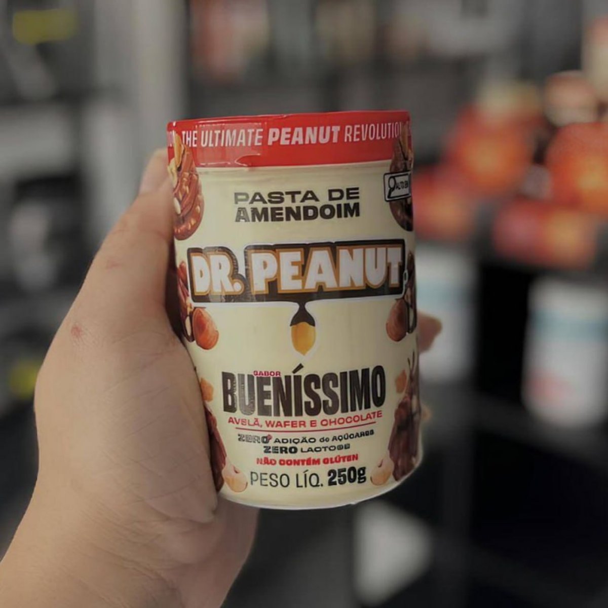Dr. Peanut Pasta de Amendoim Bueníssimo 250g - Com Whey Protein