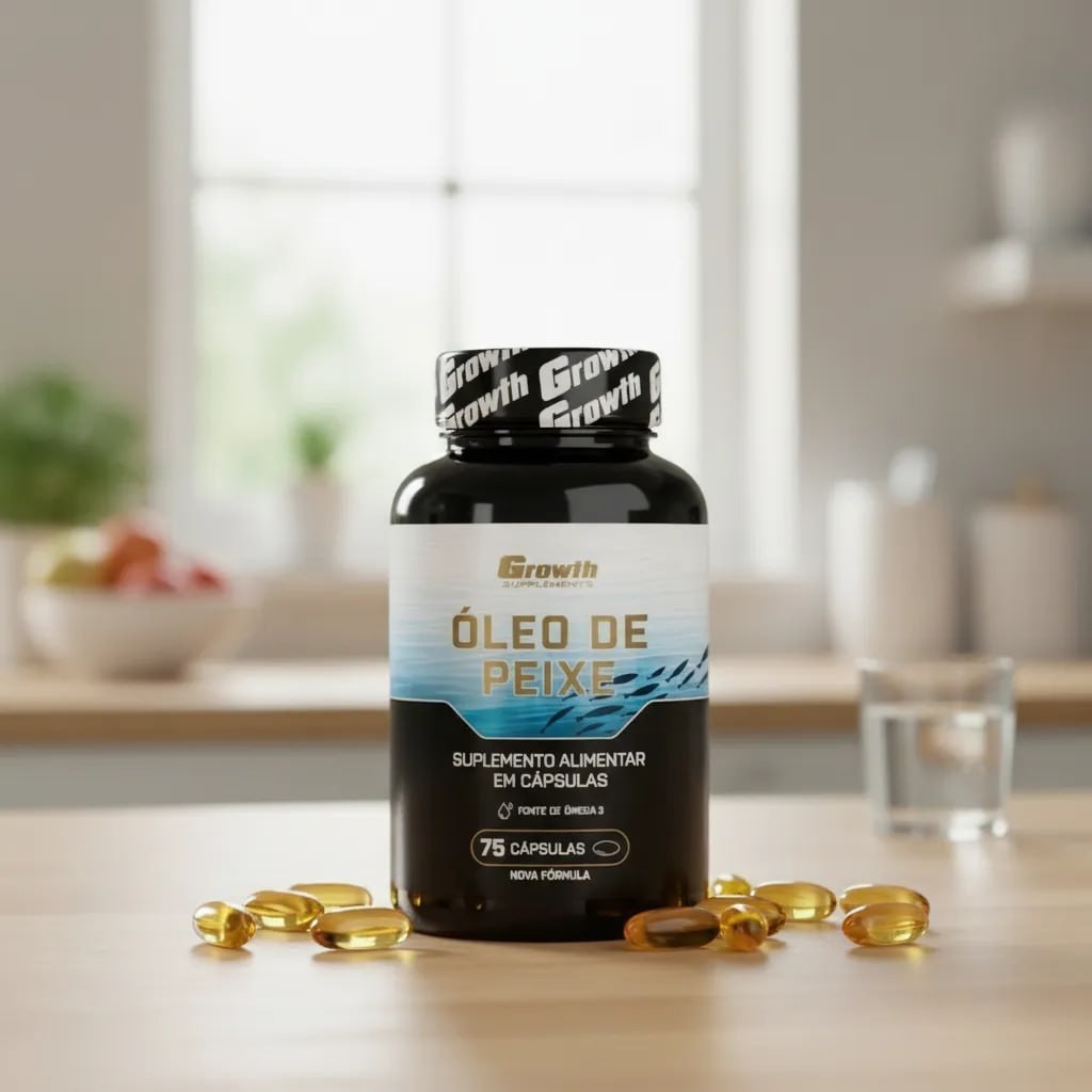 Omega 3 Óleo De Peixe 75 Softgel (caps) Growth Supplements