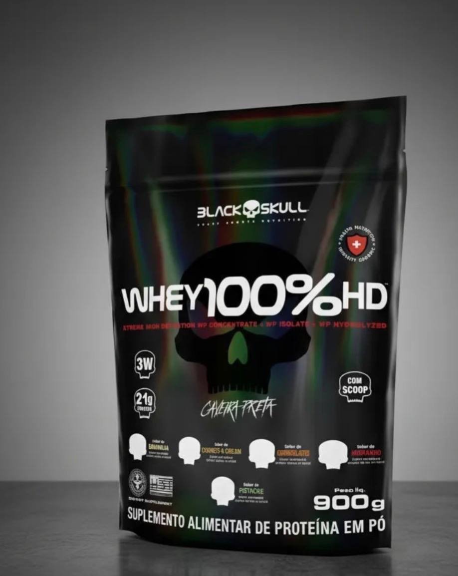 🥤 Whey Black Skull 100% HD Baunilha 900g