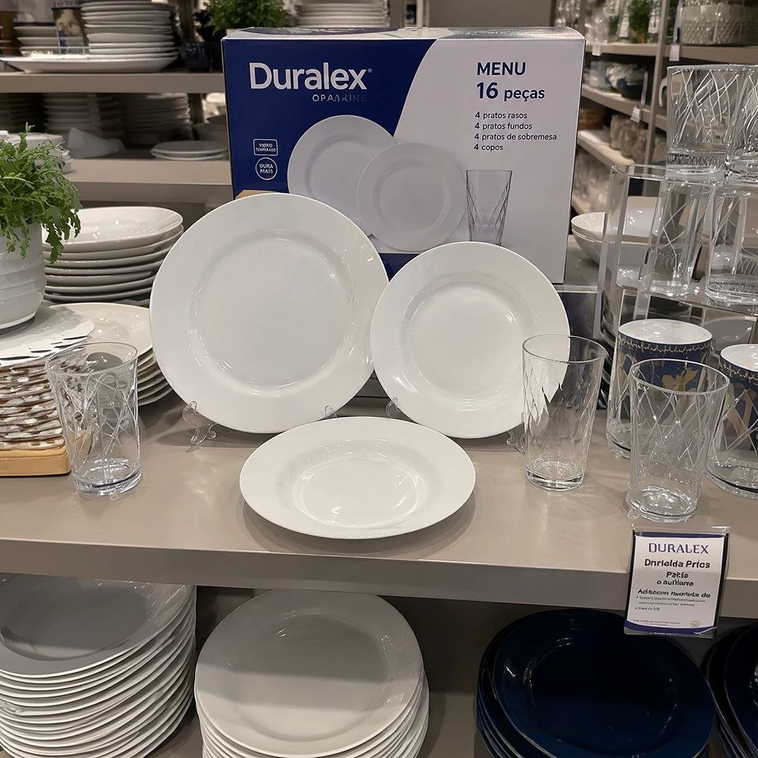 Aparelho De Jantar 16 Peças Duralex Menu