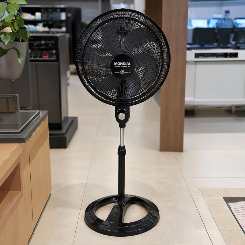 Ventilador Coluna 40cm Super Power Mondial 140W VSP-40C-NB 220V