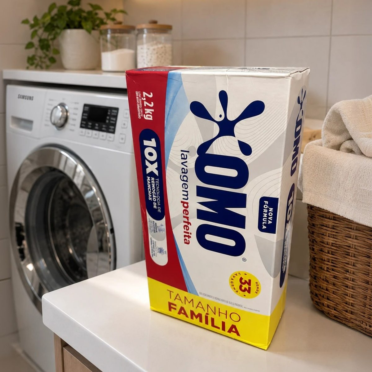Omo Sabão em Pó Lavagem Perfeita 2,2kg