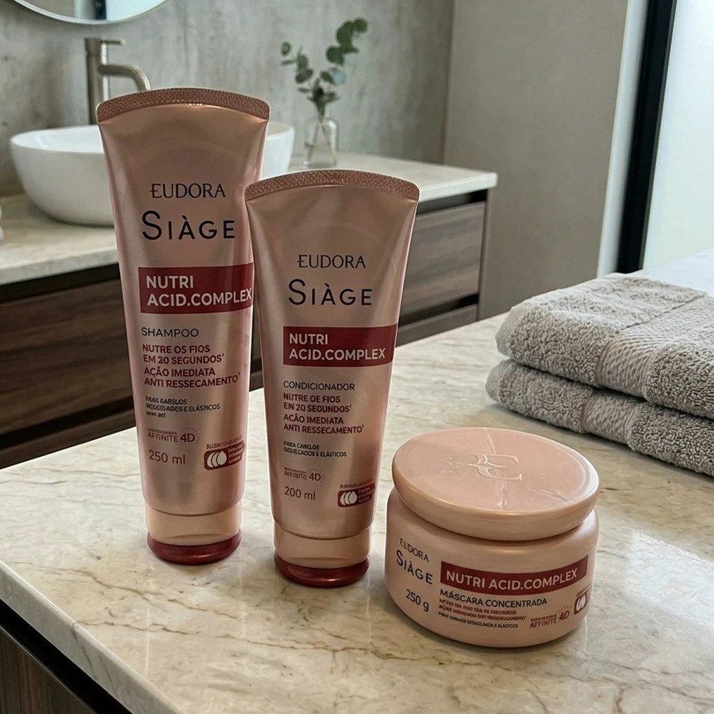 Kit 3 Siàge Nutri Acid Complex Shampoo Condicionador Máscara