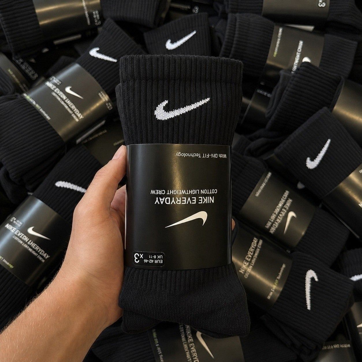 Kit com 3 Pares de Meias Nike Everyday Cushion