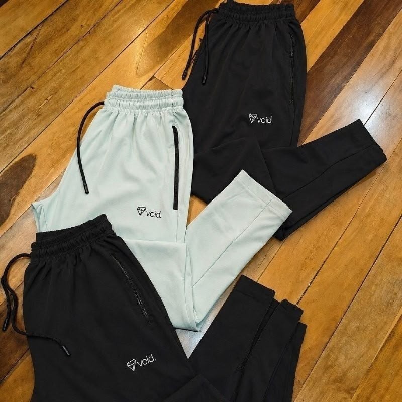 Kit 3 Calças Jogger Masculinas De Tactel Com Elastano Ziper (P ao G1)