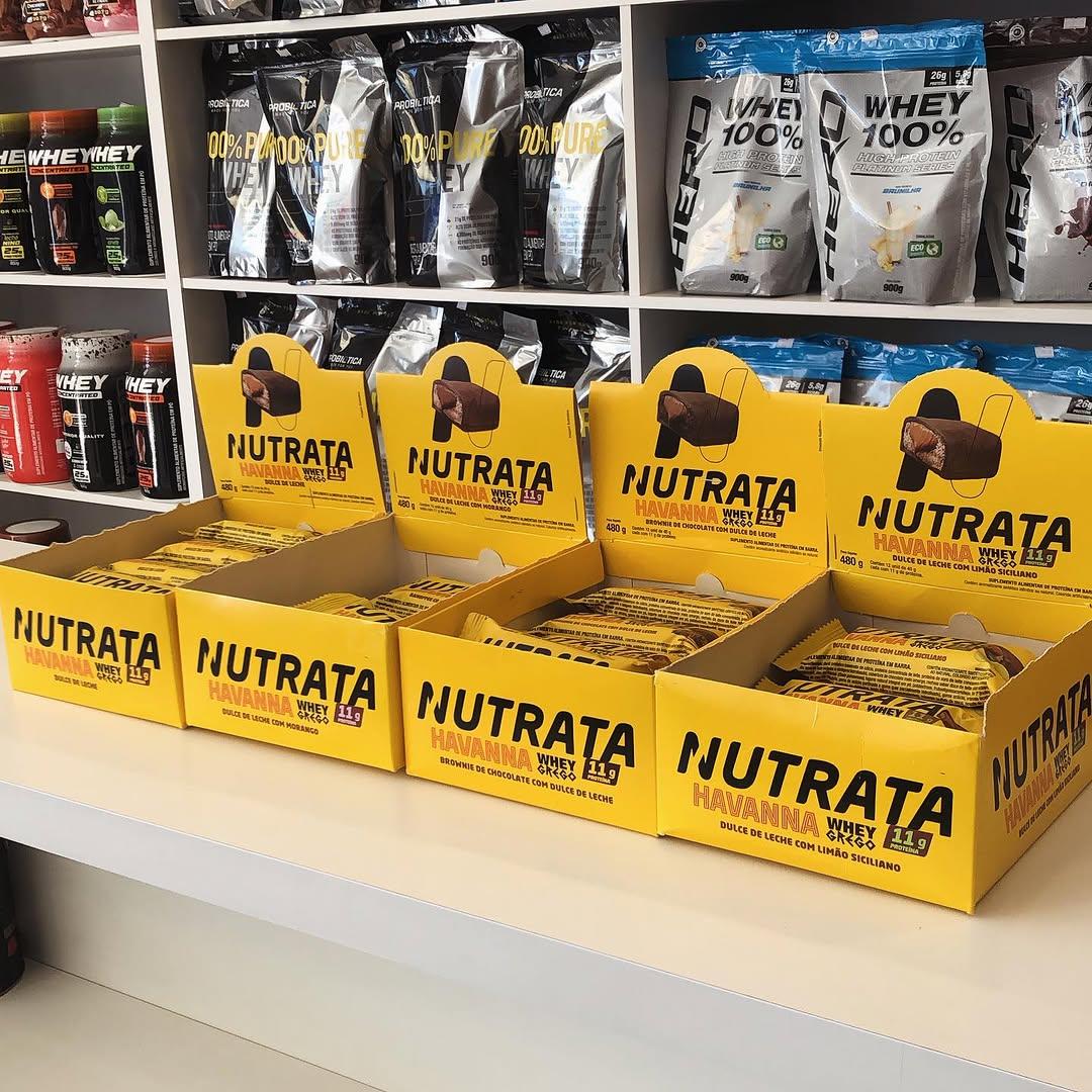 Whey Grego Bar Havanna - Nutrata 12 un.