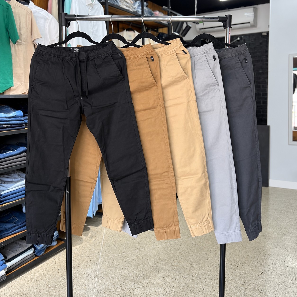 Kit 3 Calças Jogger Masculina Jeans Com Punho Elastico (P ao GG)