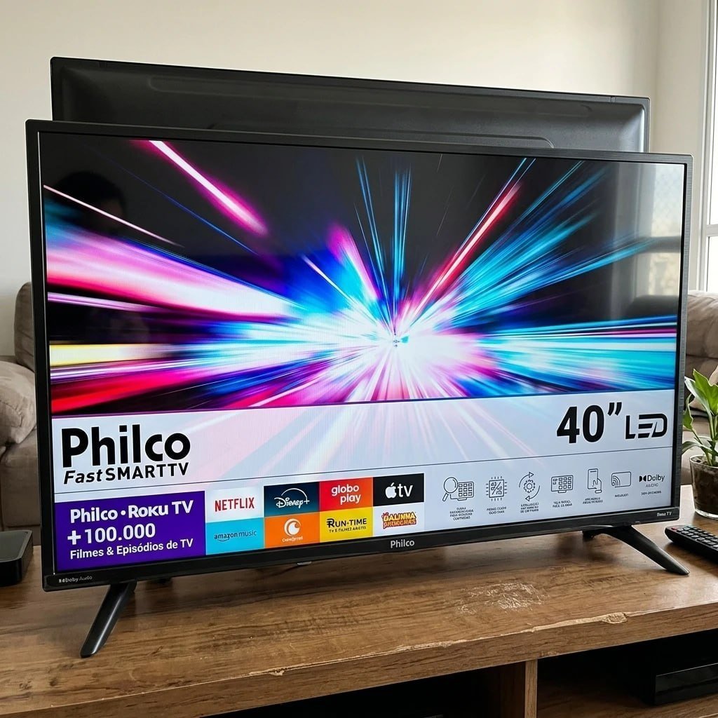 Smart Tv Philco 40'' Full Hd Roku Tv Hdr10 Dolby Áudio P40cra