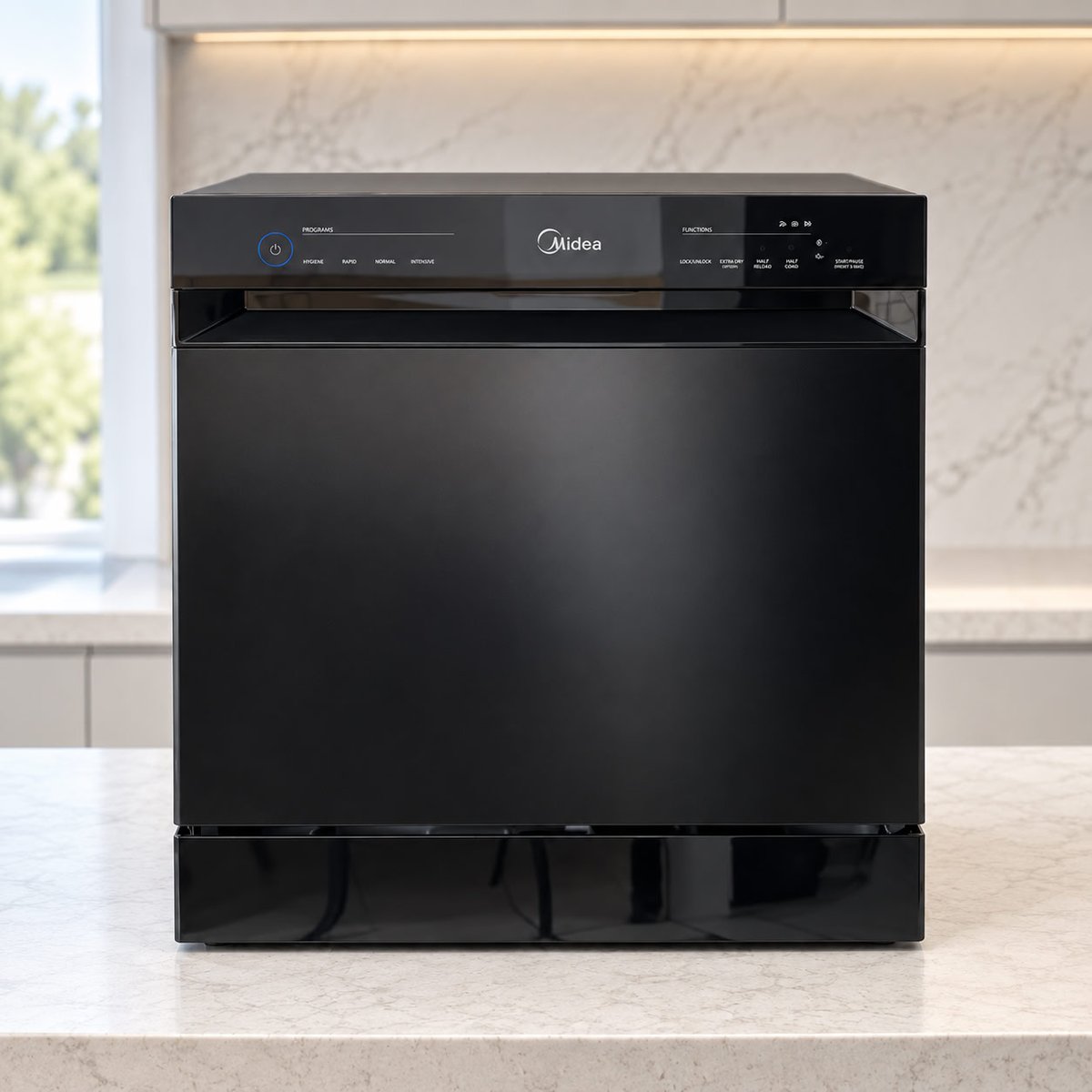 Lava Louças 8 Serviços Preta Touch Plus Midea Preto