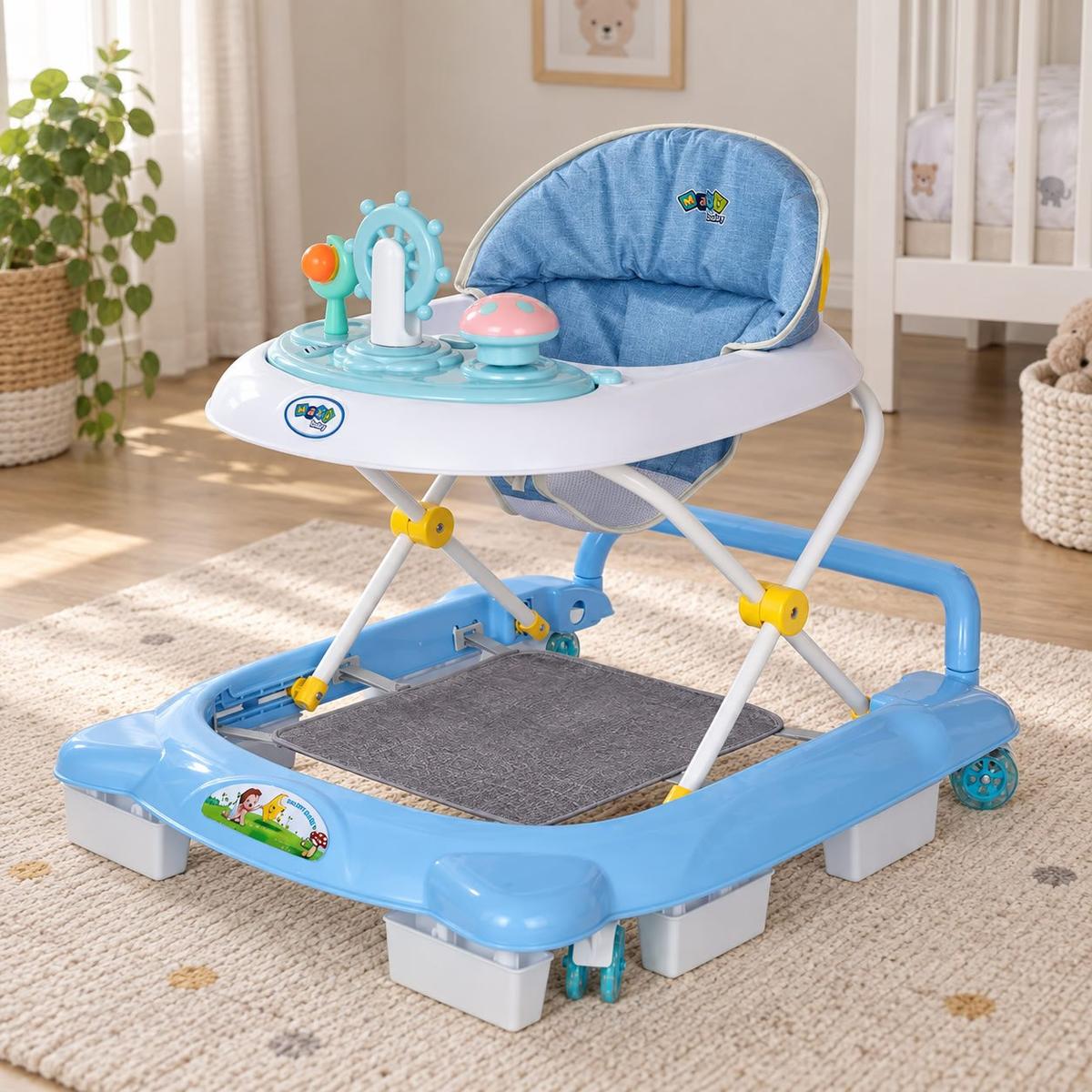 Andador Infantil Musical Para Bebê La Bamba Azul - Maxi Baby