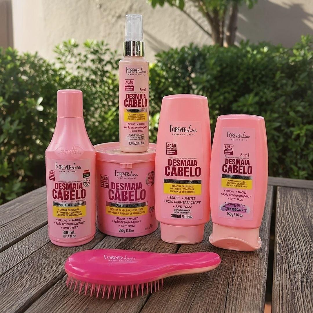 Kit Desmaia Cabelo Completo Ganhe Escova De Pentear