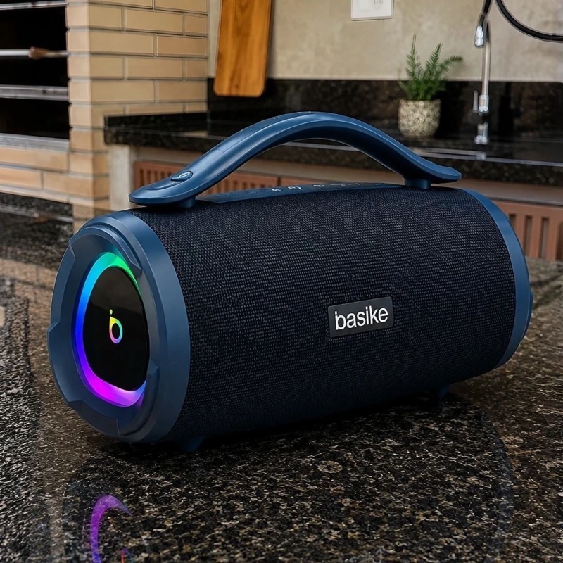 Basike Caixa de Som Bluetooth Portátil, 160W RMS (200W Pico), IPX6 TWS Estéreo