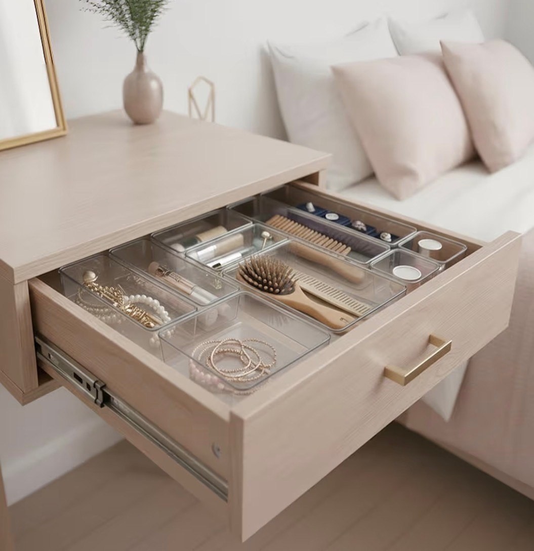 Kit com 10 Potes Acrimet Organizador Modular para Gavetas