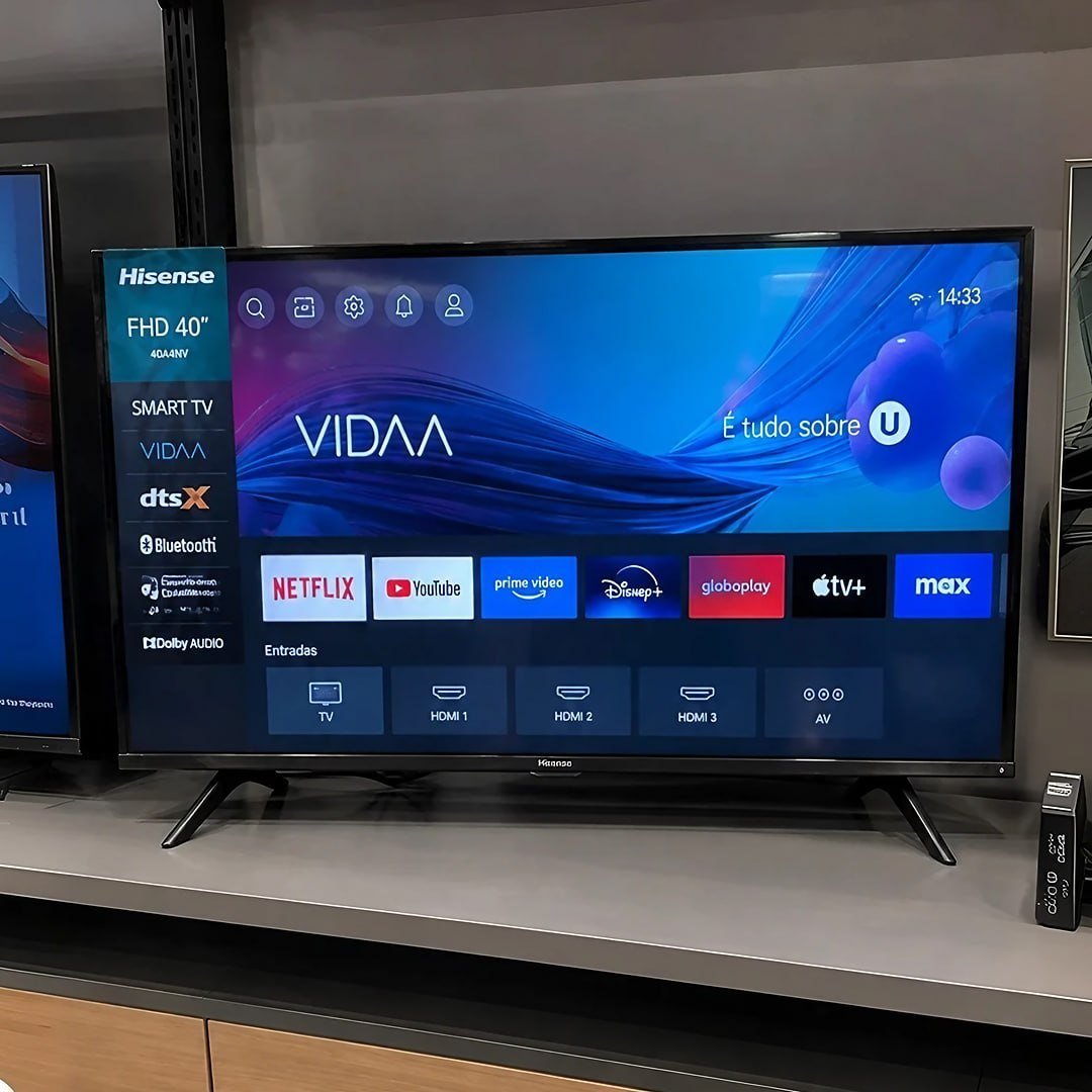 Smart TV Hisense 40" Full HD DLED Wi-Fi HDR10 40A4NV DTS Virtual X