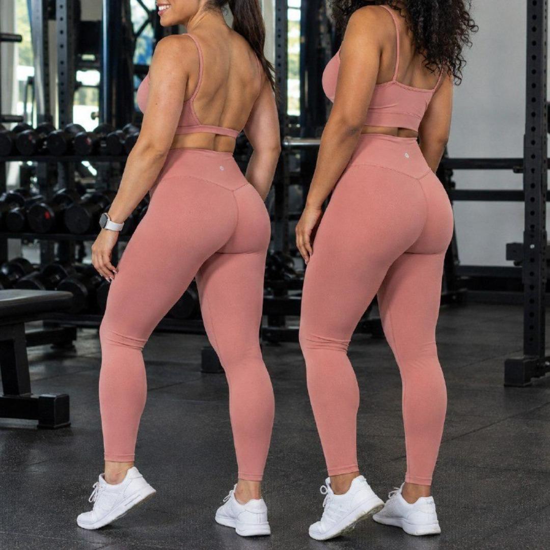 🛍️Kit 3 Conjuntos 1 Calça Legging + 2 Top Alça Roupa Feminina