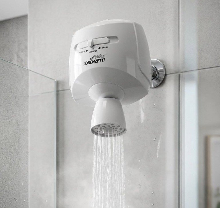 Chuveiro elétrico de parede Lorenzetti Relax Ultra branco 5500W