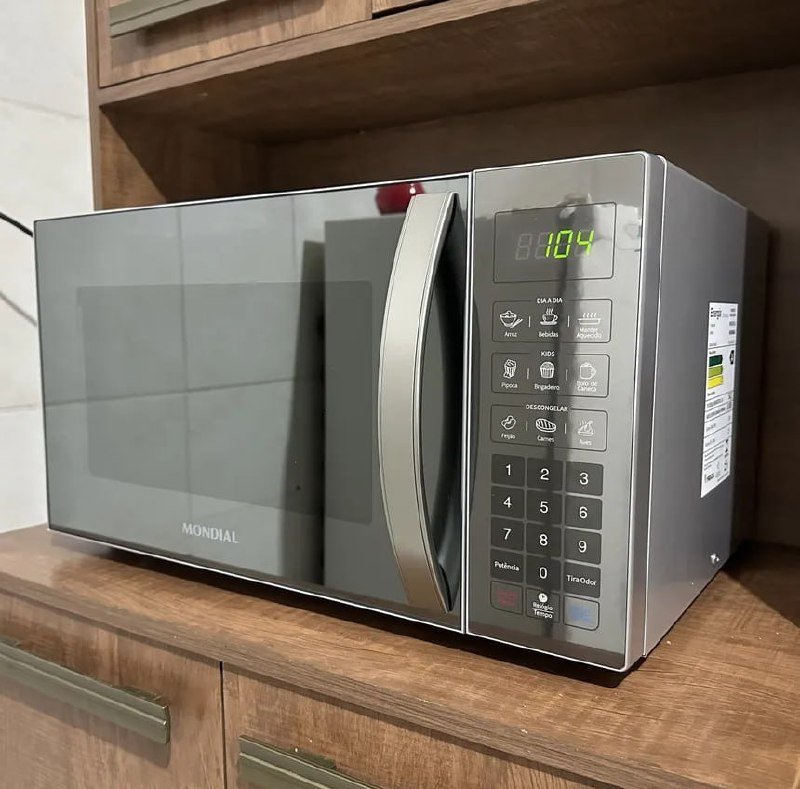 MONDIAL Micro-Ondas, Espelhado, 1400W, 220V - MO-02-34-E