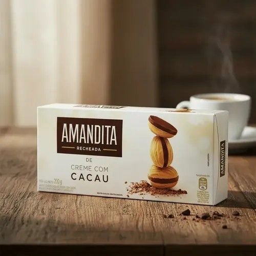 Wafer Recheado Amandita Sabor Chocolate 200g