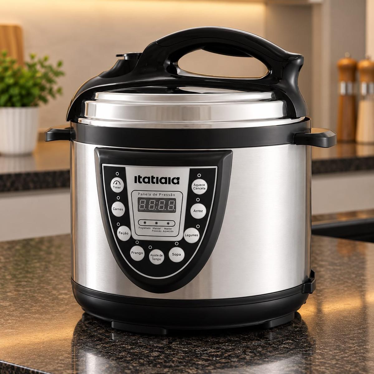 Panela Pressão Itatiaia Pan Pres Mid 5l 127v Inox