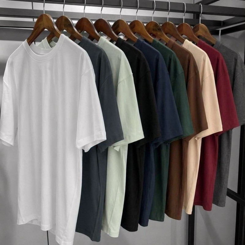 Kit 7 Camisetas Basica Lisa Algodão Premium Masculina (P ao GG)