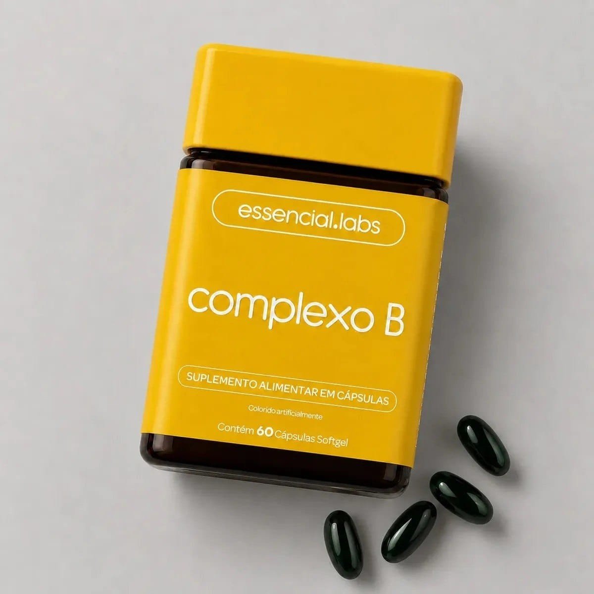 COMPLEXO B - 60 Cápsulas Softgel - Fórmula com Máxima Concentração e Biodisponibilidade