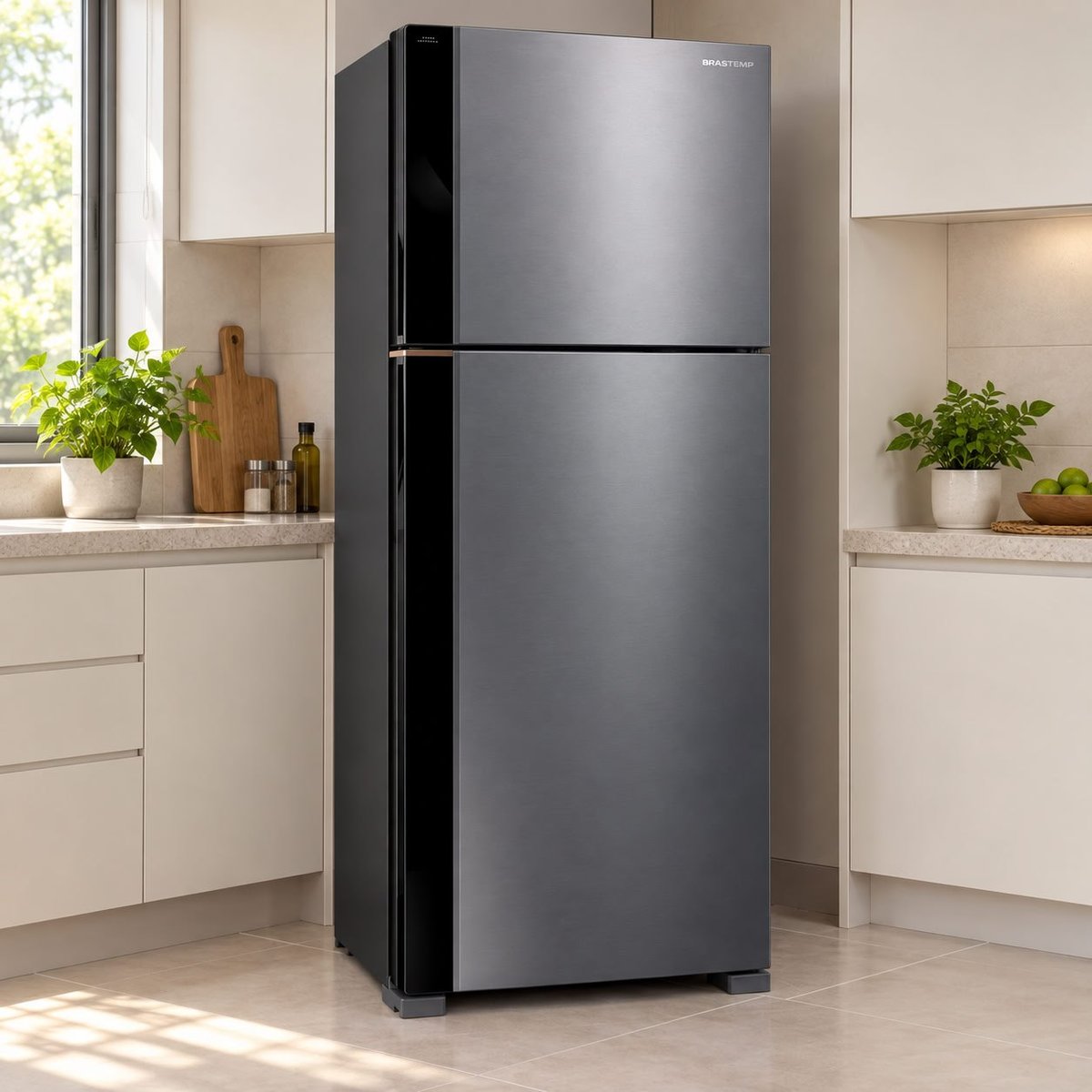 Geladeira Inteligente Frost Free Duplex 476 Litros Inox Brastemp - BRM60AK - Bivolt
