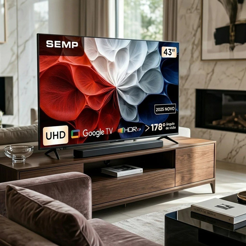 Smart Tv Semp 43 Polegadas Led Hva 4k S62 Wifi Bluetooth 43s62