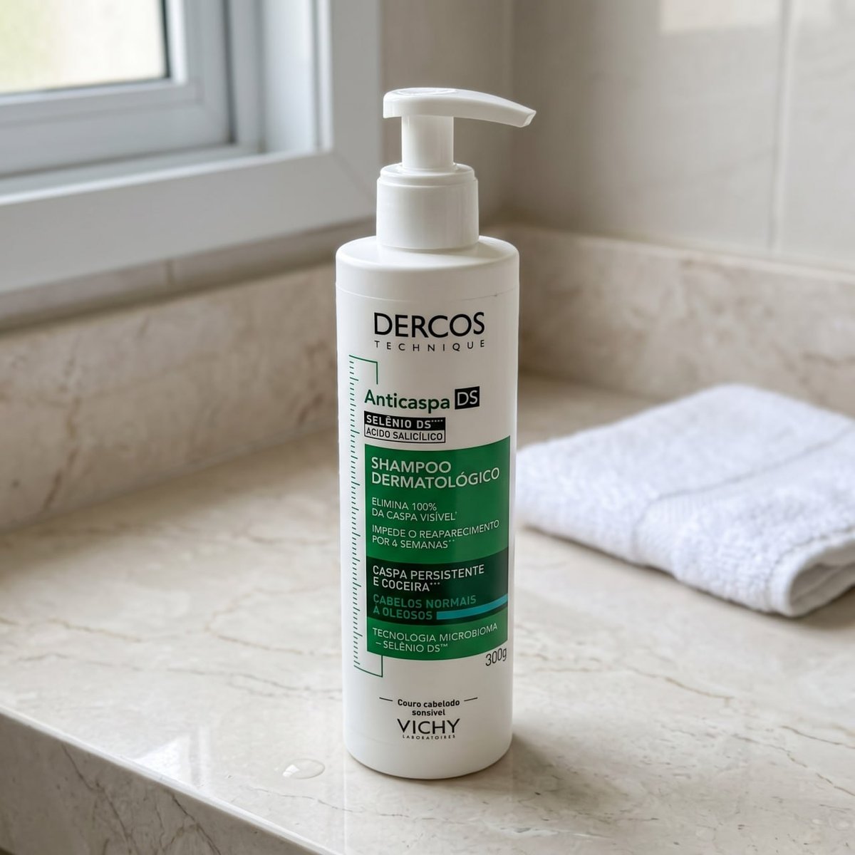 Vichy, Dercos Shampoo Anticaspa para Cabelos Normais a Oleosos 300ml