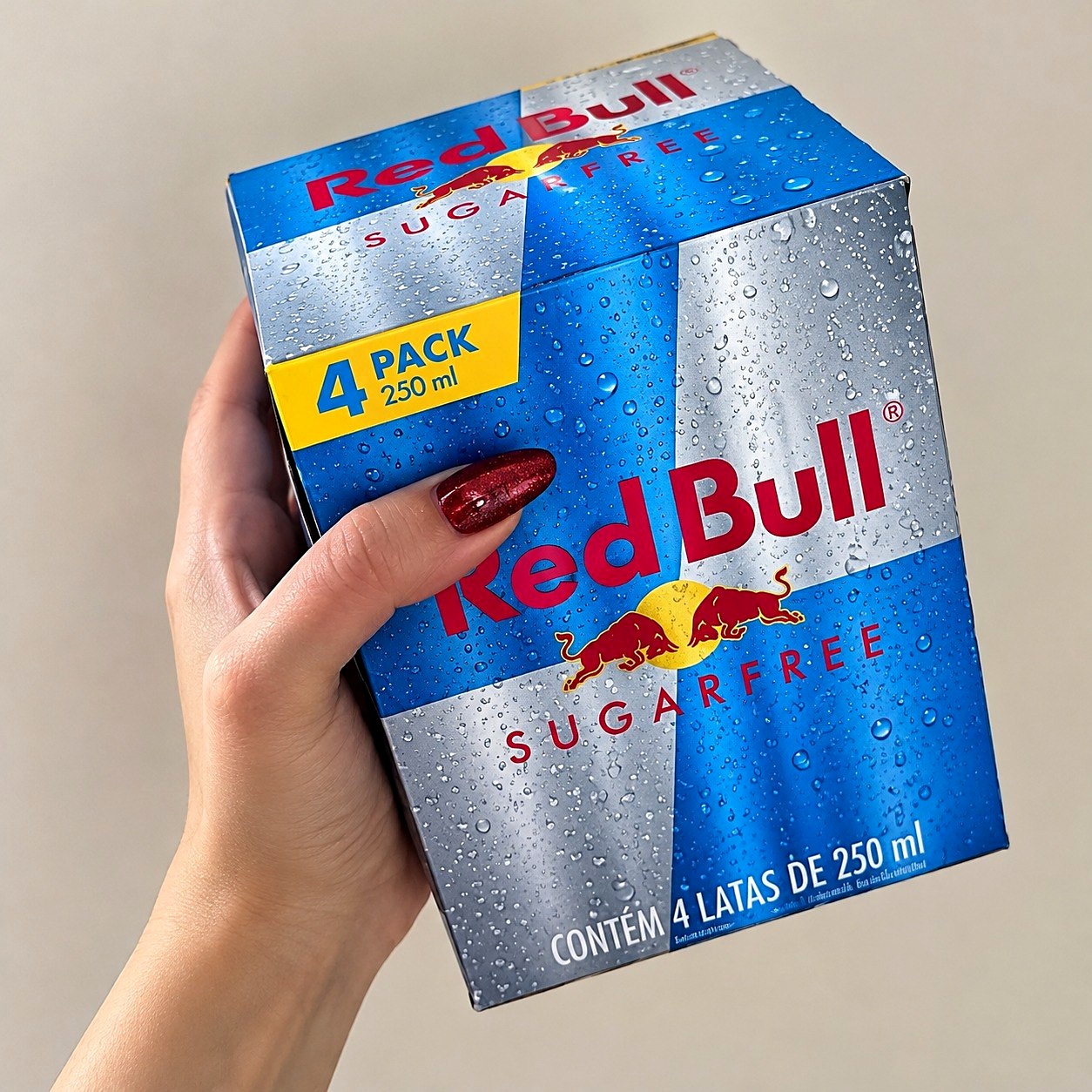 ⚡ Red Bull Energético Zero Sem Açúcar 250ml Pack de 4 Latas