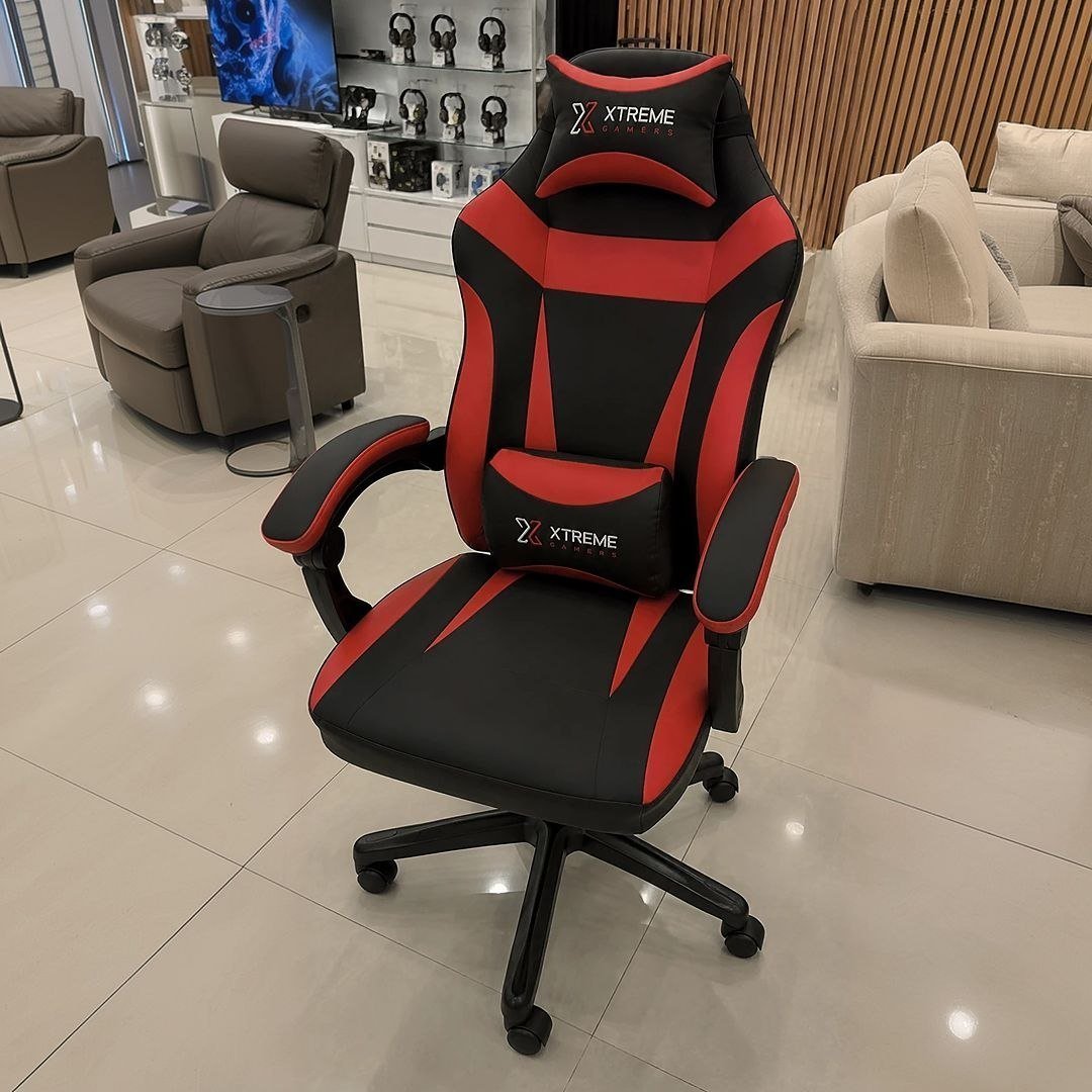 Cadeira Xtreme Gamers Ergonômica 130º Escritório Reclinável Cor Vermelho