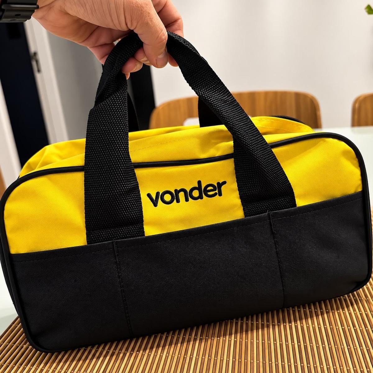 Bolsa Maleta Ferramentas Em Lona Com 8 Divisões Externas Vonder