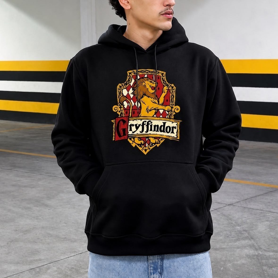 Blusa De Moletom Canguru Grifinória Harry Potter Hogwarts