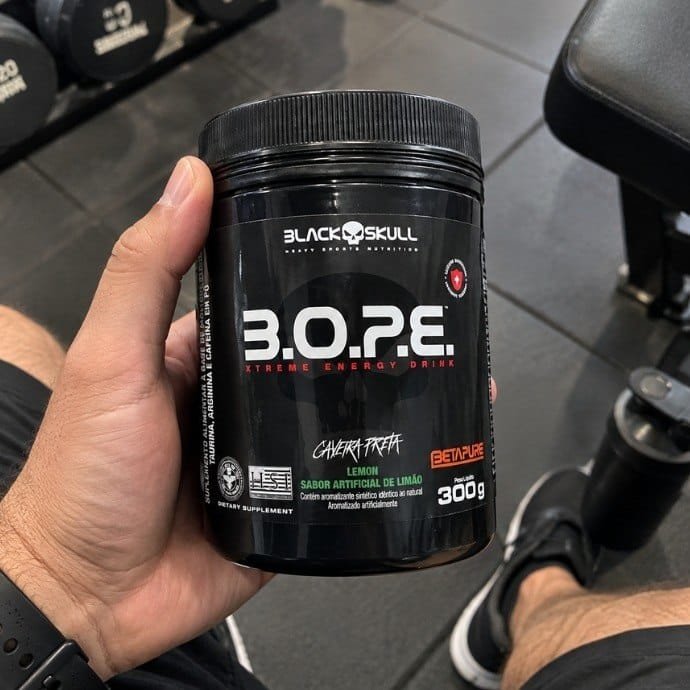 Pré-treino Bope Limão 60 Doses - 300g Black Skull