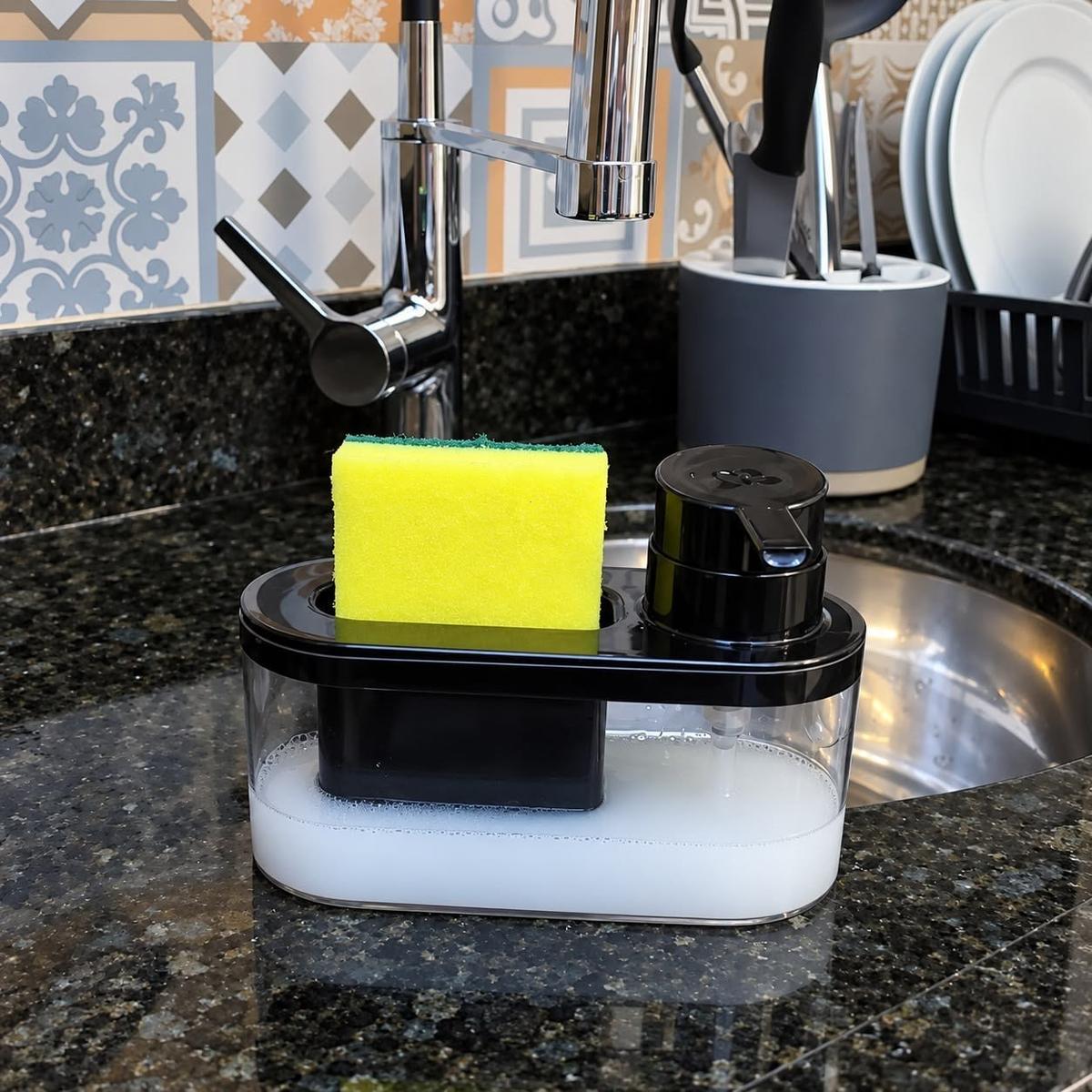 Dispenser Detergente Suporte Esponja Arthi