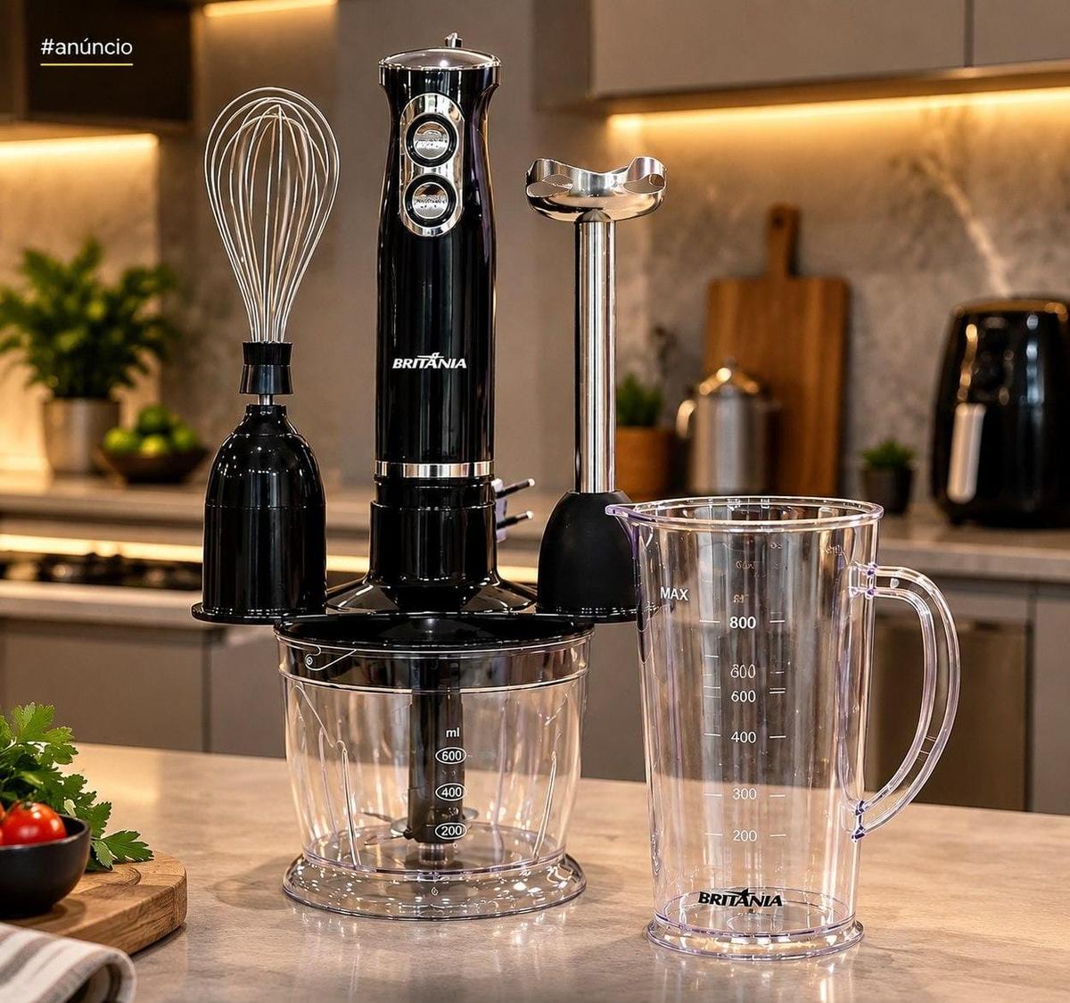 PRECINHO 🔥 Mixer Britânia 3 em 1 Preto 500W 110v (BMX400P) ​