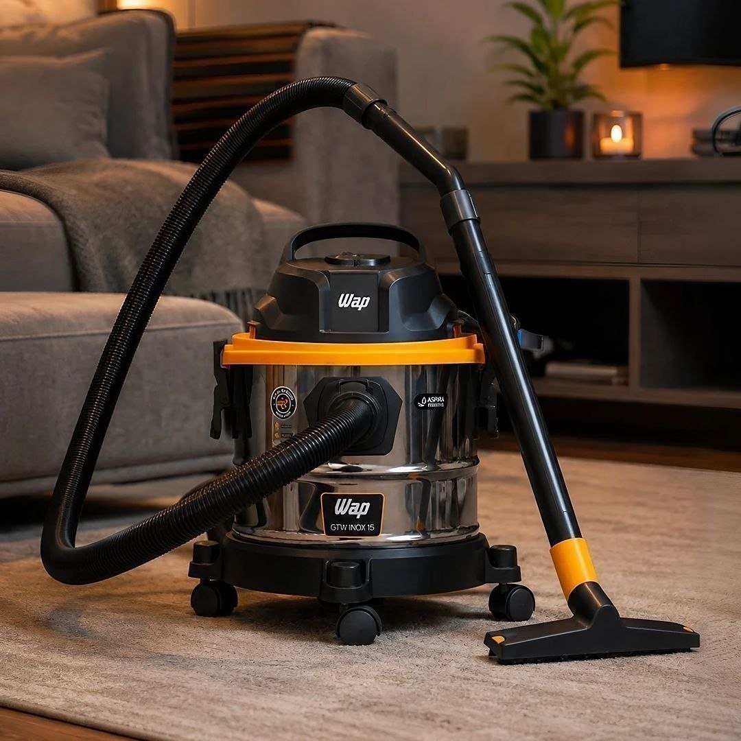 Aspirador De Pó E Água Fw008809 Gtw Inox 15 1700w Wap Preto 127V