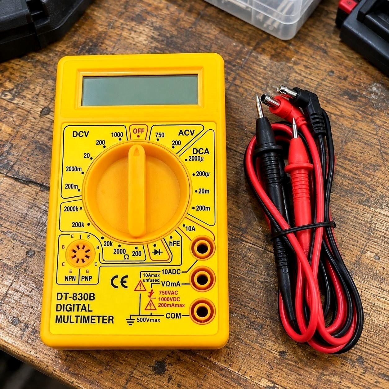 ⚡ Multimetro Digital Com Bateria Teste Medição Tensão