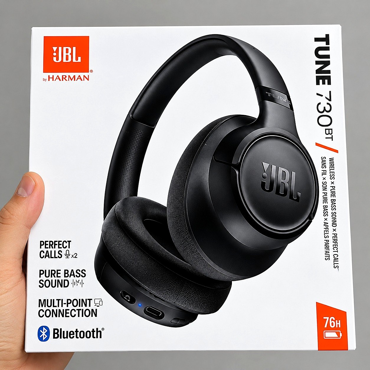 🎧 JBL Fone de Ouvido Bluetooth Tune 730BT