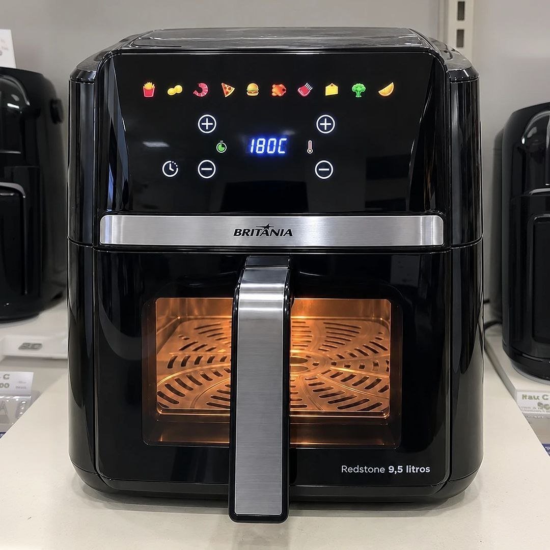 Air Fryer Britânia 9,5l Painel Digital 1800w Baf95a 127v