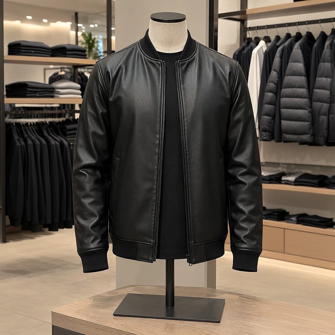 Jaqueta Masculina Bomber Chimpa Com Zíper E Bolsos