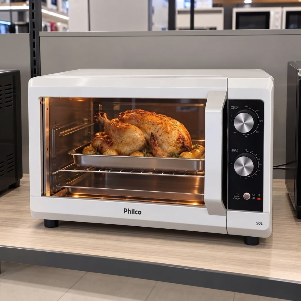 Forno Elétrico 50l Philco Dupla Resistência Pfe56b 127v Branco