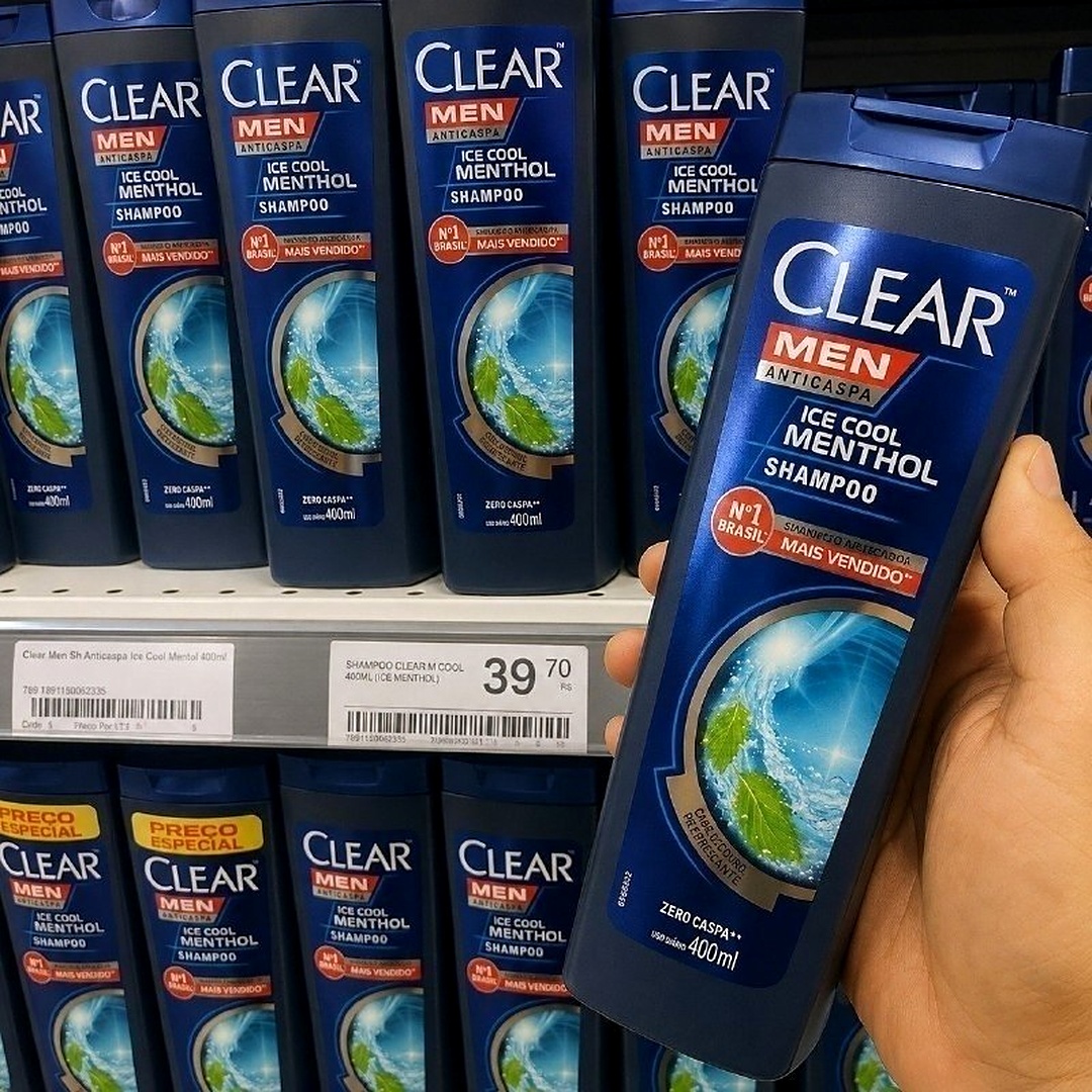 🚿 Shampoo Clear Men Anticaspa Ice Cool Menthol 400ml