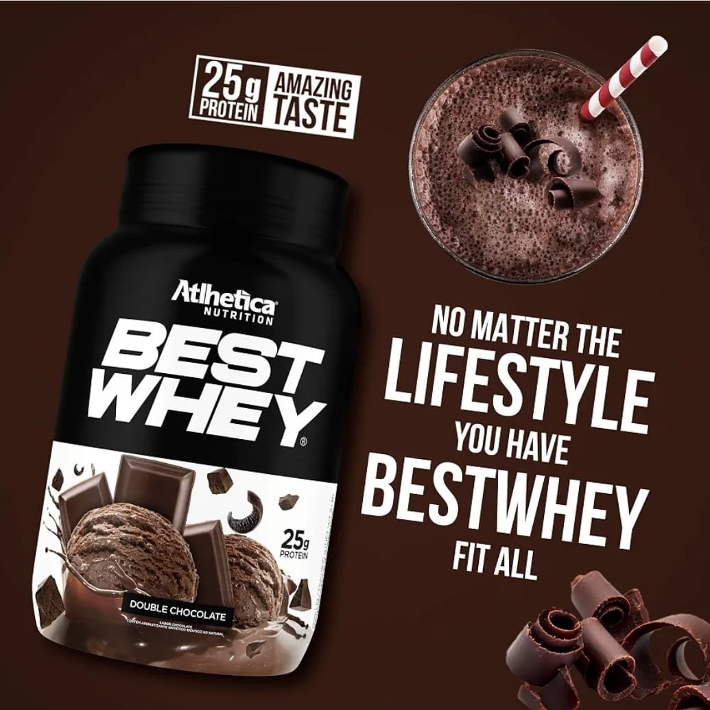 Best Whey (907g) - Sabor Double Chocolate, Atlhetica Nutrition