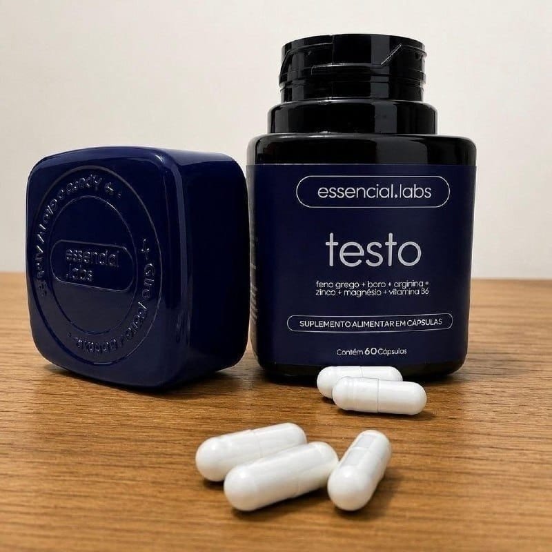 Precursor da Testosterona Testo Essencial 60 Cápsulas