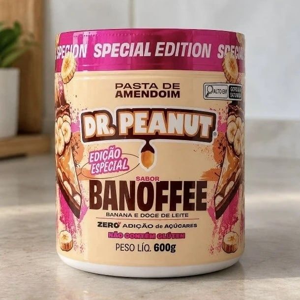Dr. Peanut Pasta de Amendoim Banoffee 600g com Whey Protein
