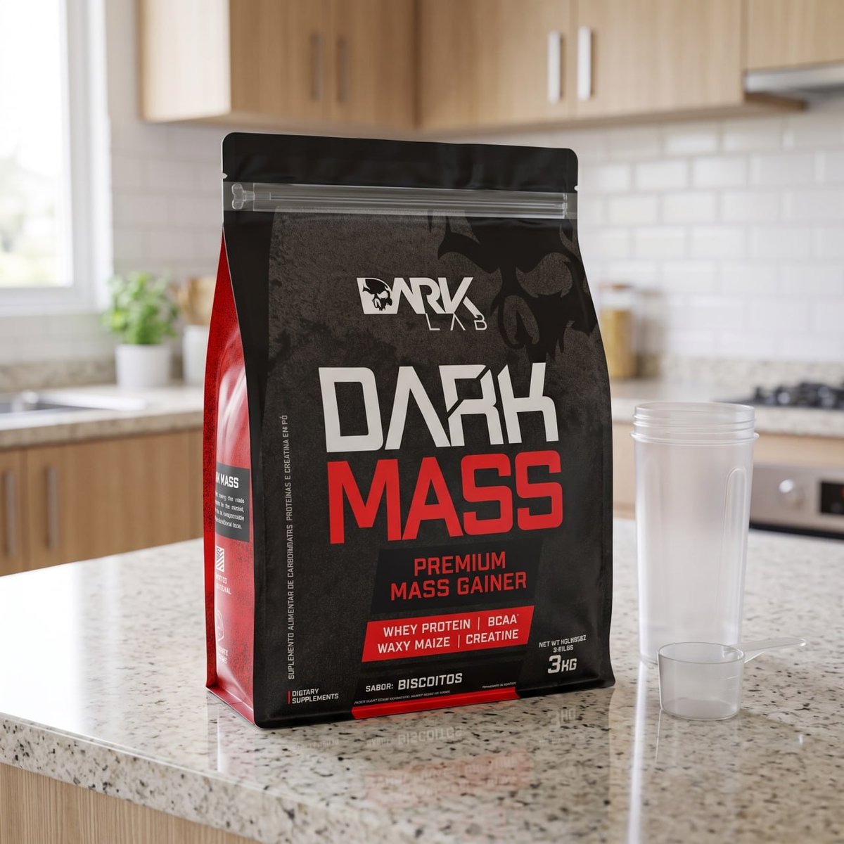 Suplemento em pó Dark Lab Carboidratos Dark Mass 3kg