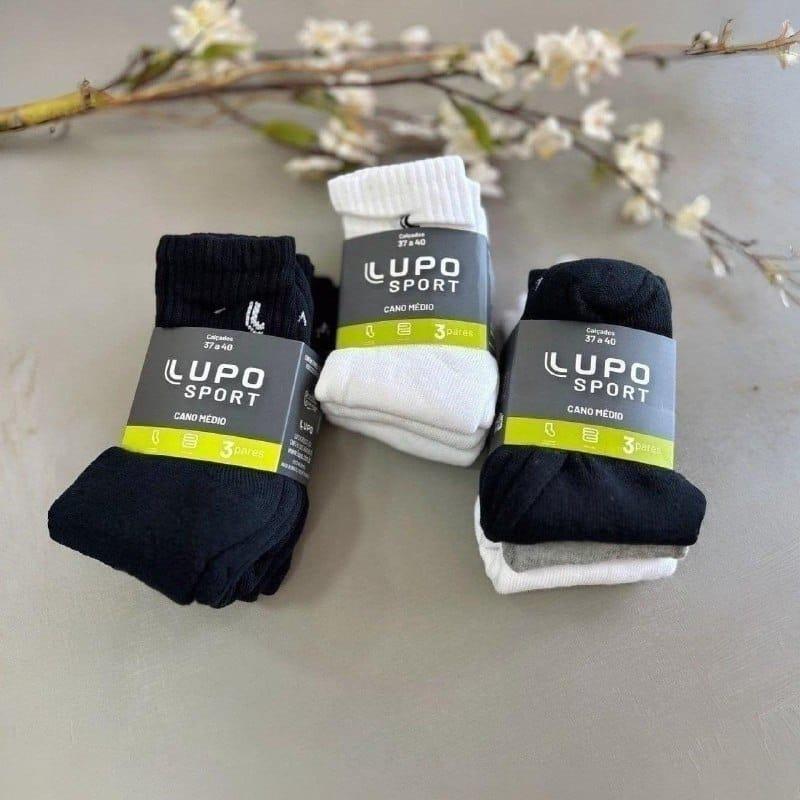 Kit com 6 Pares Lupo Cano Médio