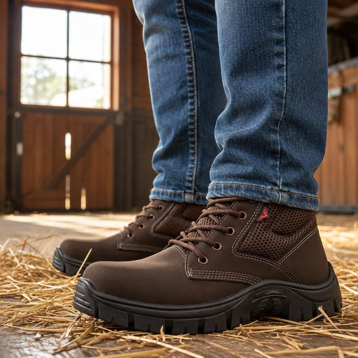 Bota Masculina Adventure Trabalho Coturno Tênis Resistente